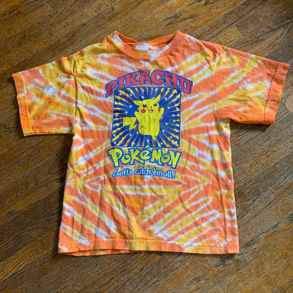 Vintage 2000 Pikachu Tie Dye Shirt